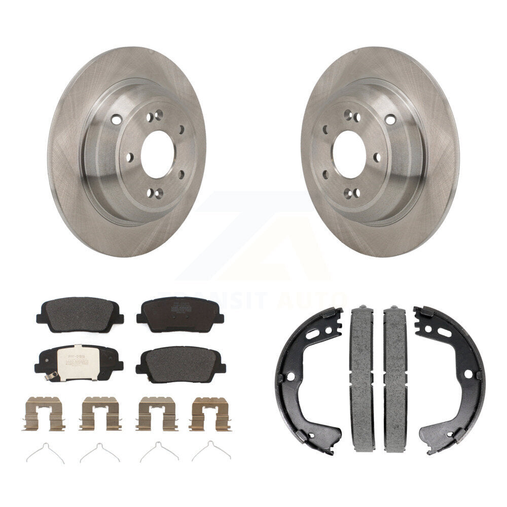 Kit de plaquettes semi-métalliques et de chaussures de stationnement pour rotors de disque arrière, pour Kia Stinger Genesis