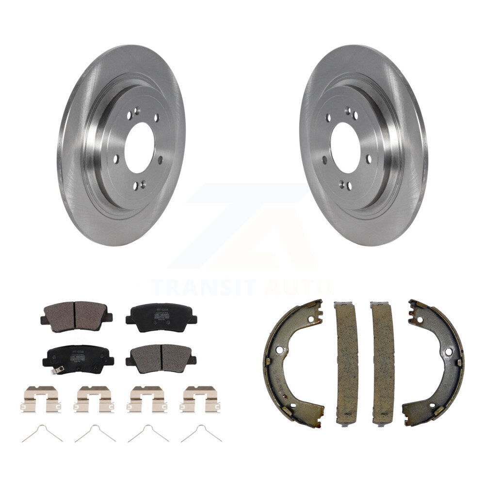 Kit de plaquettes semi-métalliques et de chaussures de stationnement, Rotors à disque arrière, pour Kia Sportage Hyunda