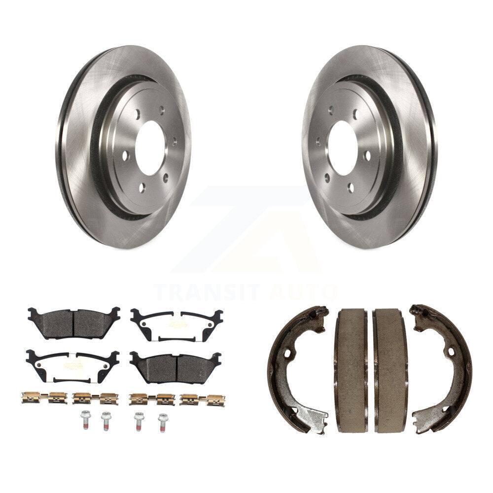 Kit de plaquettes semi-métalliques et de patins de frein de stationnement pour rotors de disque arrière, pour Ford F-150