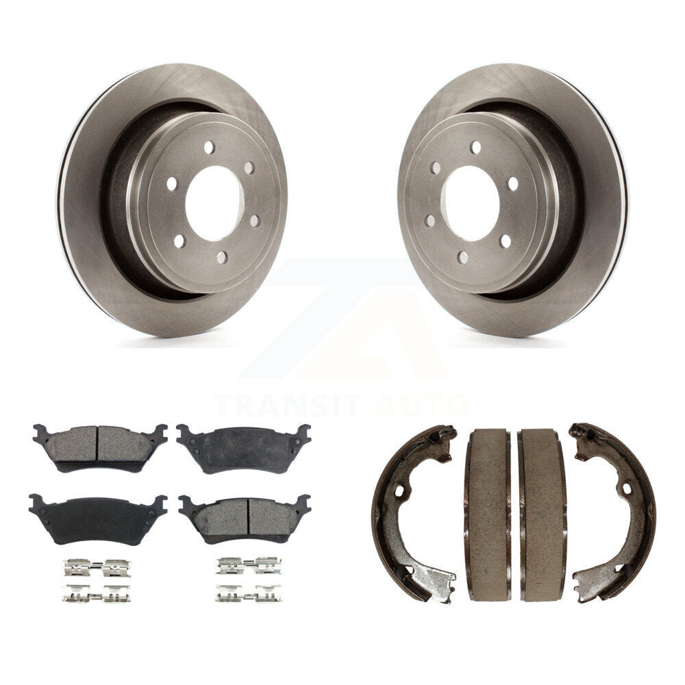 Kit de plaquettes semi-métalliques et de patins de frein de stationnement pour rotors de disque arrière, pour Ford F-150