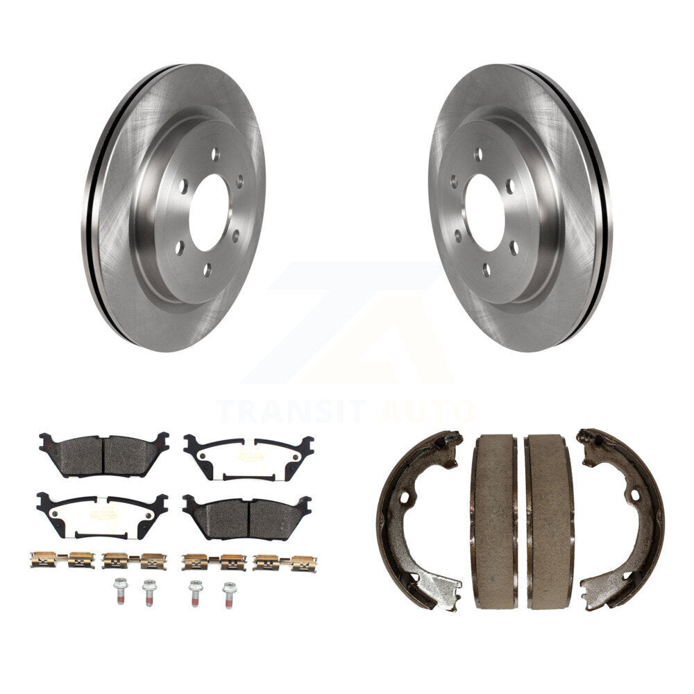 Kit de plaquettes semi-métalliques et de patins de frein de stationnement pour rotors de disque arrière, pour Ford F-150