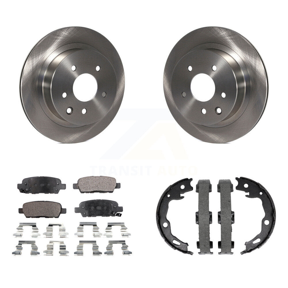 Kit de plaquettes semi-métalliques et de chaussures de stationnement pour rotors de disque arrière, pour Nissan Rogue Spor