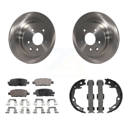 Kit de plaquettes semi-métalliques et de chaussures de stationnement pour rotors de disque arrière, pour Nissan Rogue Spor