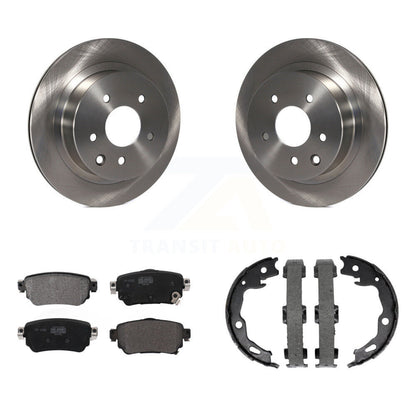Kit de plaquettes semi-métalliques et de chaussures de stationnement pour rotors de disque arrière, pour Nissan Rogue Sport