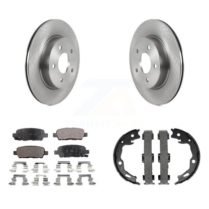 Kit de plaquettes semi-métalliques et de chaussures de stationnement pour rotors de disque arrière, pour Nissan Qashqai Rogu