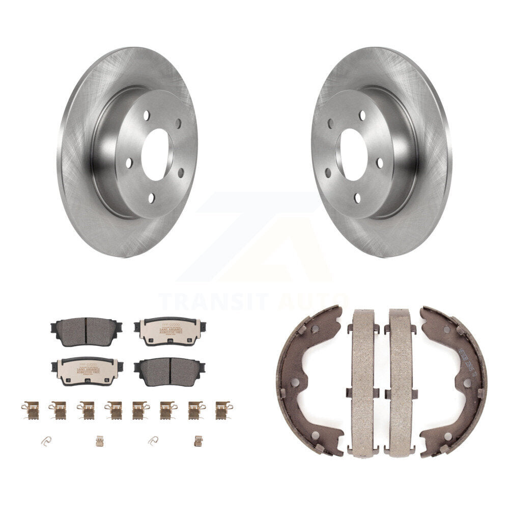 Kit de plaquettes semi-métalliques et de freins de stationnement pour rotors de disque arrière, pour Nissan Altima