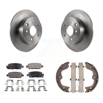 Kit de plaquettes semi-métalliques et de chaussures de stationnement pour rotors de disque arrière, pour Nissan Altima Maxim