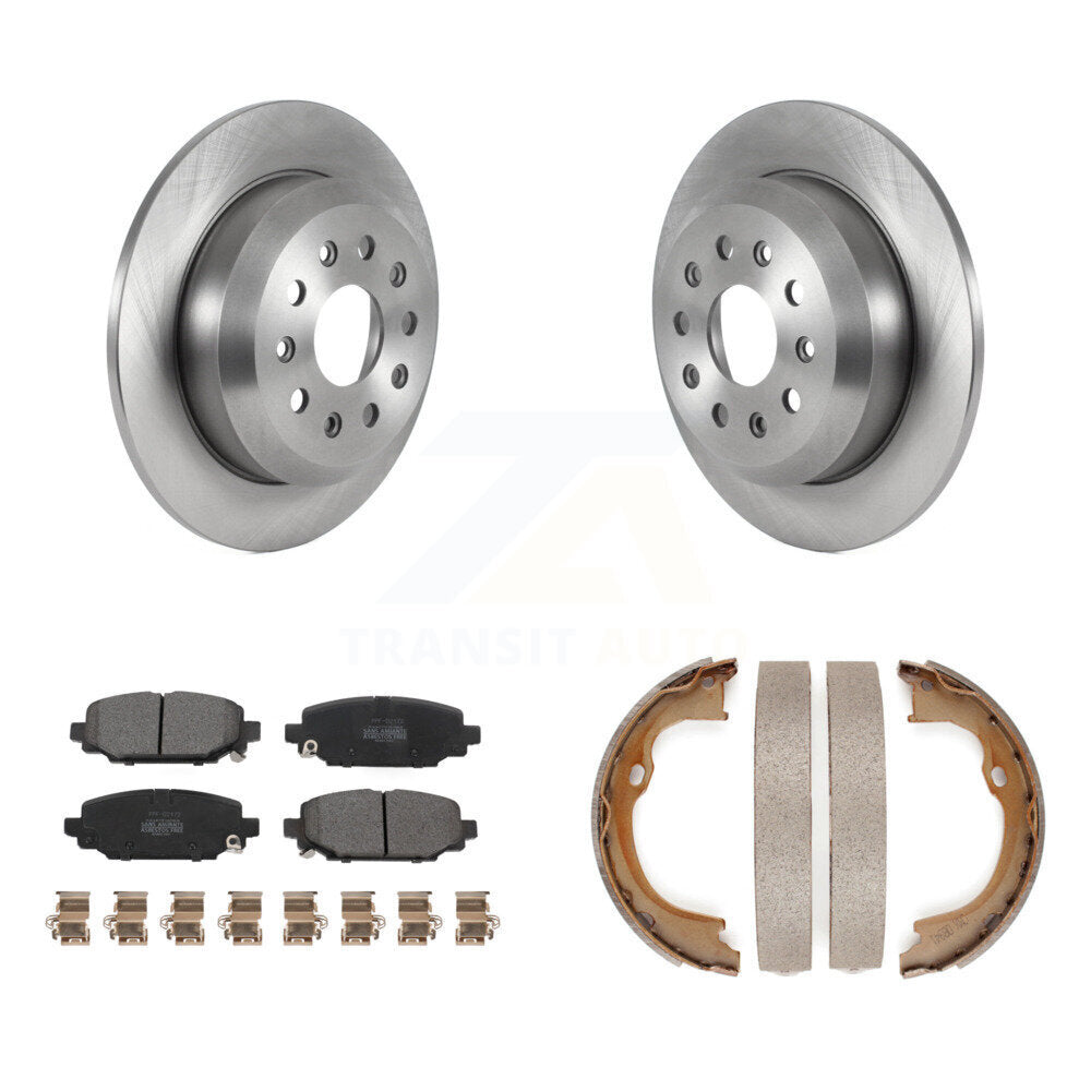 Kit de plaquettes semi-métalliques et de chaussures de stationnement pour rotors de disque arrière, pour Jeep Wrangler Sport