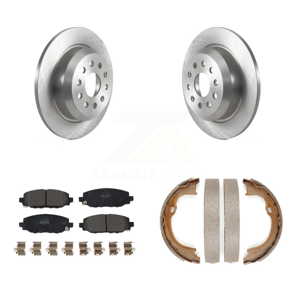 Kit de chaussures de stationnement avec plaquettes semi-métalliques, Rotors à disque arrière, pour Jeep Wrangler Rubicon