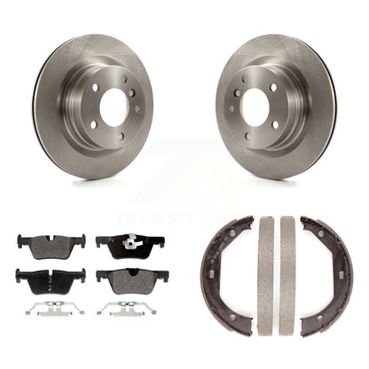 Kit de plaquettes semi-métalliques et de patins de frein de stationnement pour rotors de disque arrière, pour BMW 328i