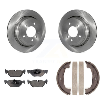 Kit de plaquettes semi-métalliques et de patins de frein de stationnement pour rotors de disque arrière, pour BMW 328i