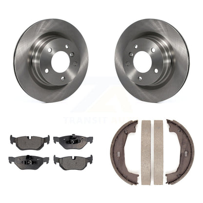 Kit de plaquettes semi-métalliques et de chaussures de stationnement, Rotors à disque arrière, pour BMW 323i 328i 325
