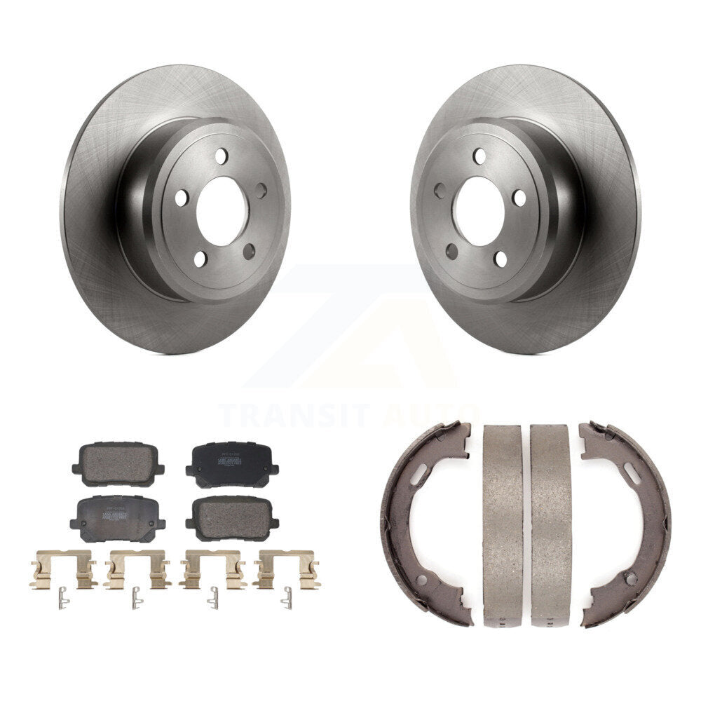Kit de plaquettes semi-métalliques et de freins de stationnement pour rotors de disque arrière, pour Dodge Charger