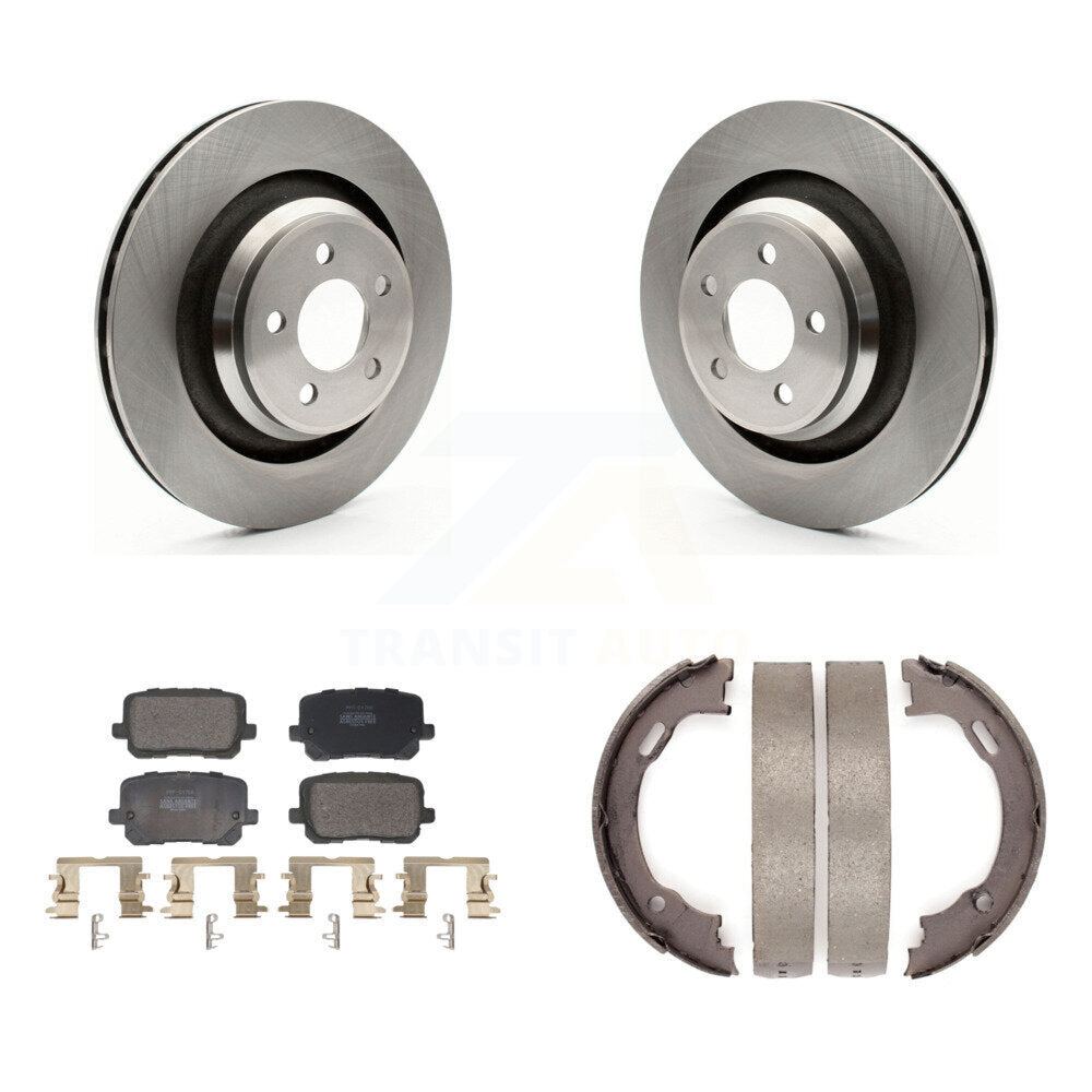 Kit de plaquettes semi-métalliques et de freins de stationnement pour rotors de disque arrière, pour Dodge Charger