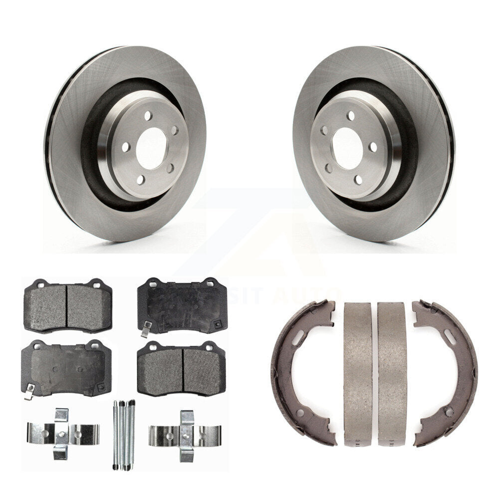 Kit de chaussures de stationnement à plaquettes semi-métalliques, Rotors à disque arrière, pour Dodge Charger chrysle