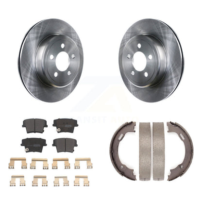 Kit de plaquettes semi-métalliques et de chaussures de stationnement, Rotors à disque arrière, pour Dodge Chrysler 30