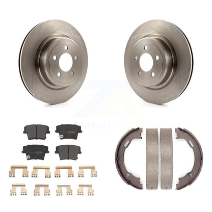 Kit de plaquettes semi-métalliques et de chaussures de stationnement, Rotors à disque arrière pour Dodge Charger Magnu