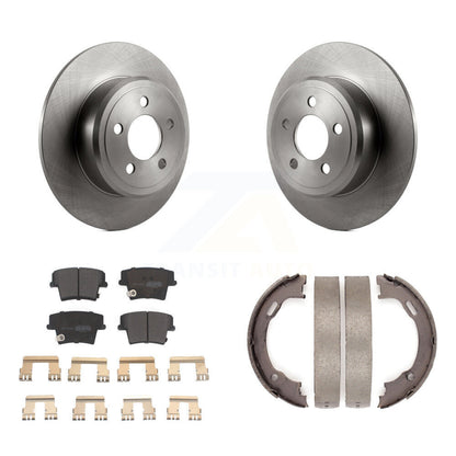 Kit de plaquettes semi-métalliques et de chaussures de stationnement, Rotors à disque arrière, pour Dodge Chrysler 30