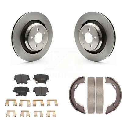 Kit de plaquettes semi-métalliques et de freins de stationnement pour rotors de disque arrière, pour Dodge Charger