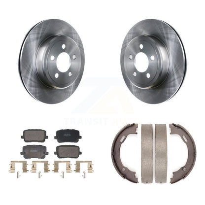 Kit de plaquettes semi-métalliques et de freins de stationnement pour rotors de disque arrière, pour Dodge Charger