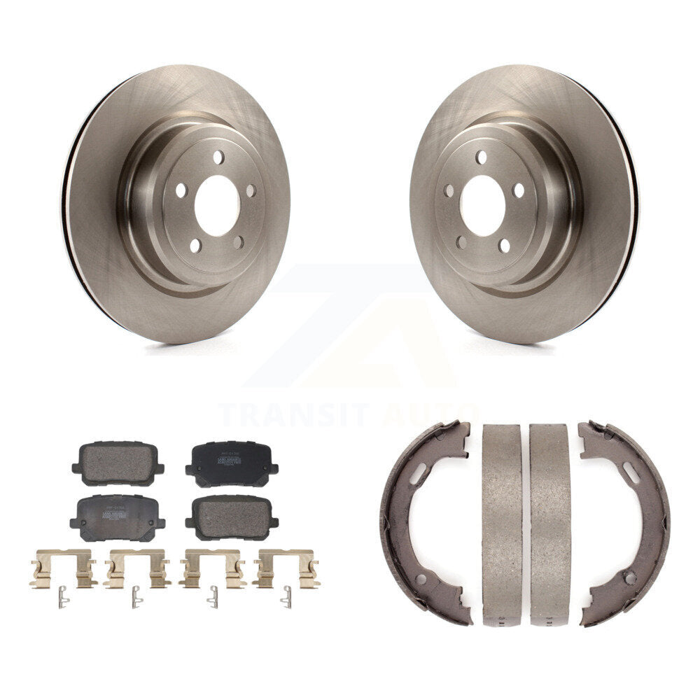 Kit de plaquettes semi-métalliques et de freins de stationnement pour rotors de disque arrière, pour Dodge Charger
