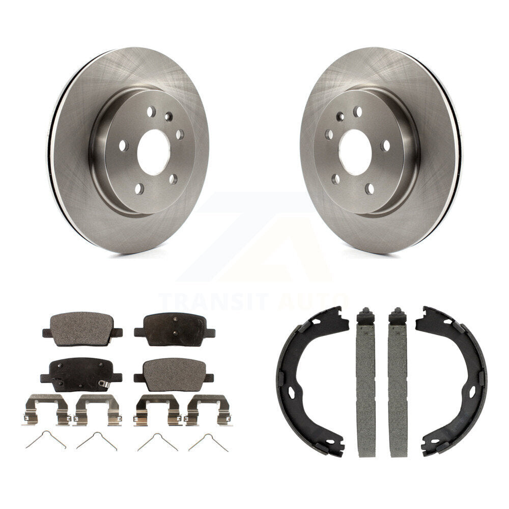 Kit de patins de frein de stationnement, Rotors à disque arrière, plaquettes semi-métalliques, pour Chevrolet Camar