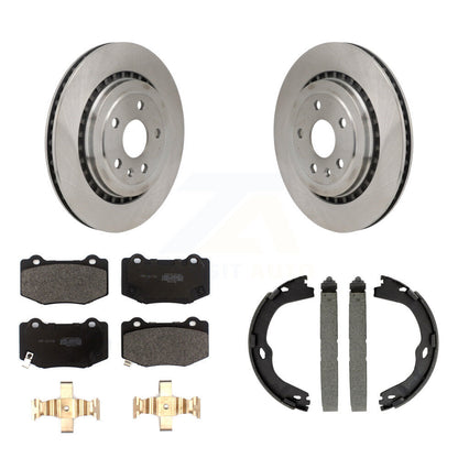 Kit de plaquettes semi-métalliques et de chaussures de stationnement, Rotors à disque arrière, pour Chevrolet Camaro AT