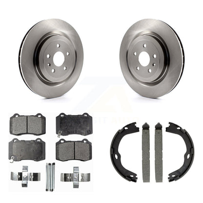 Kit de plaquettes semi-métalliques et de chaussures de stationnement, Rotors à disque arrière, pour Chevrolet Camaro CT