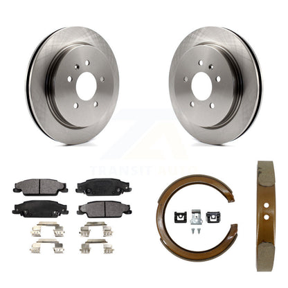 Kit de patins de frein de stationnement, Rotors à disque arrière, plaquettes semi-métalliques, pour Cadillac CTS ST