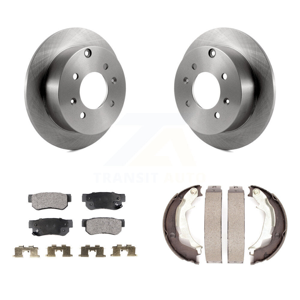 Kit de plaquettes semi-métalliques et de chaussures de stationnement, Rotors à disque arrière, pour Hyundai Sonata Ki