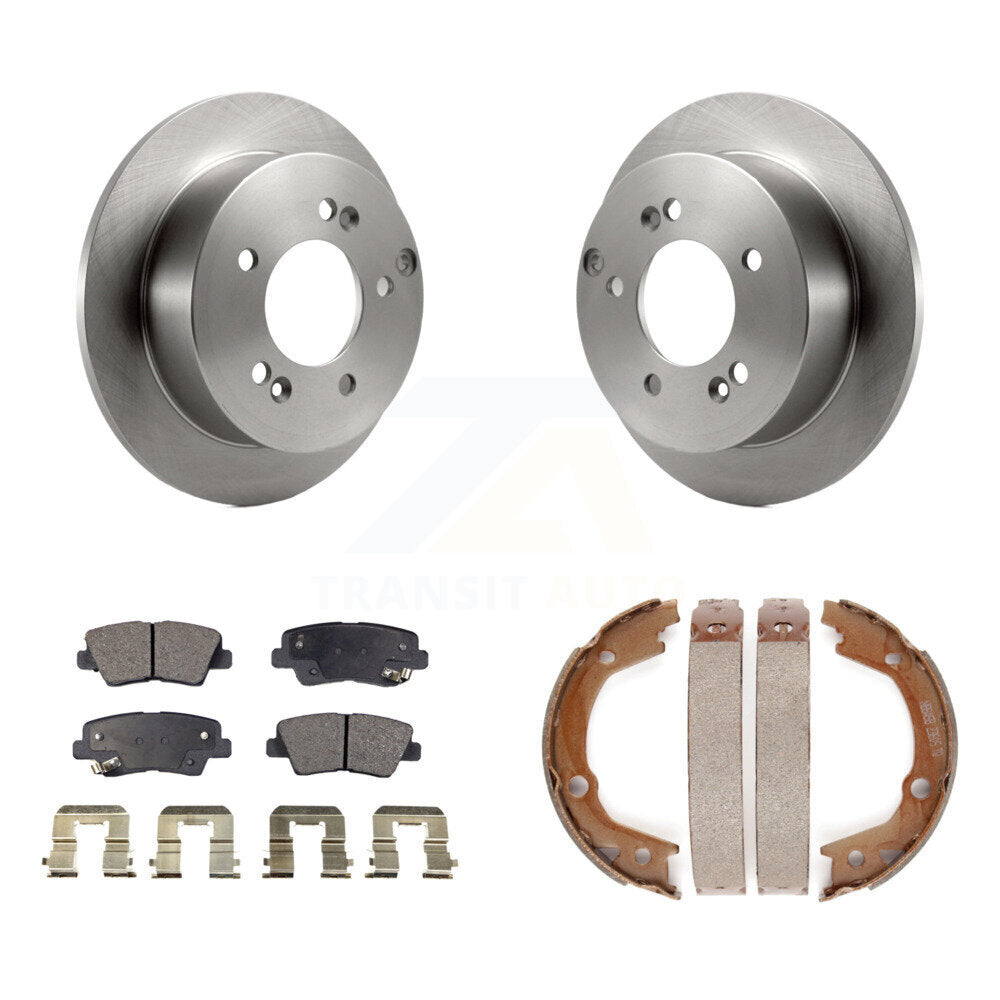 Kit de plaquettes semi-métalliques et de chaussures de stationnement pour disques arrière, pour Hyundai Sonata 2,4 l
