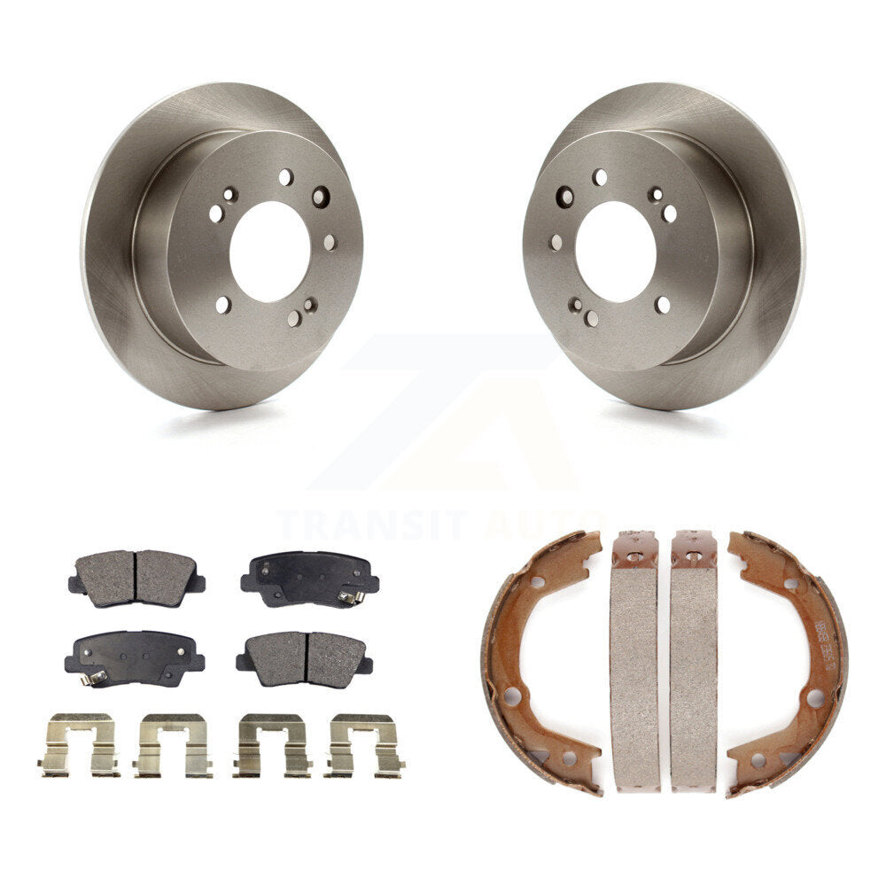 Kit de chaussures de stationnement à plaquettes semi-métalliques, Rotors à disque arrière, pour Hyundai Elantra Sedan
