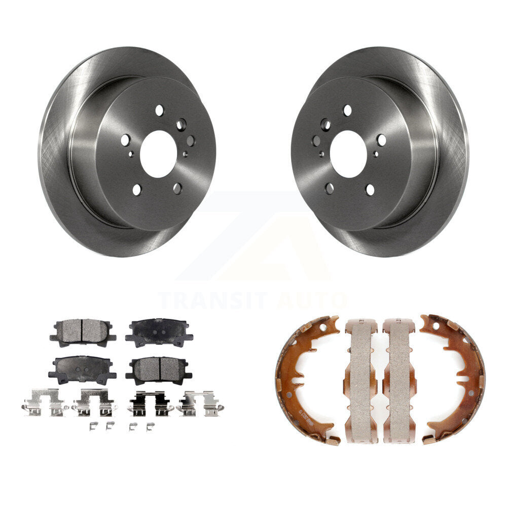 Kit de plaquettes semi-métalliques et de chaussures de stationnement pour rotors de disque arrière, pour Lexus RX350 Toyot