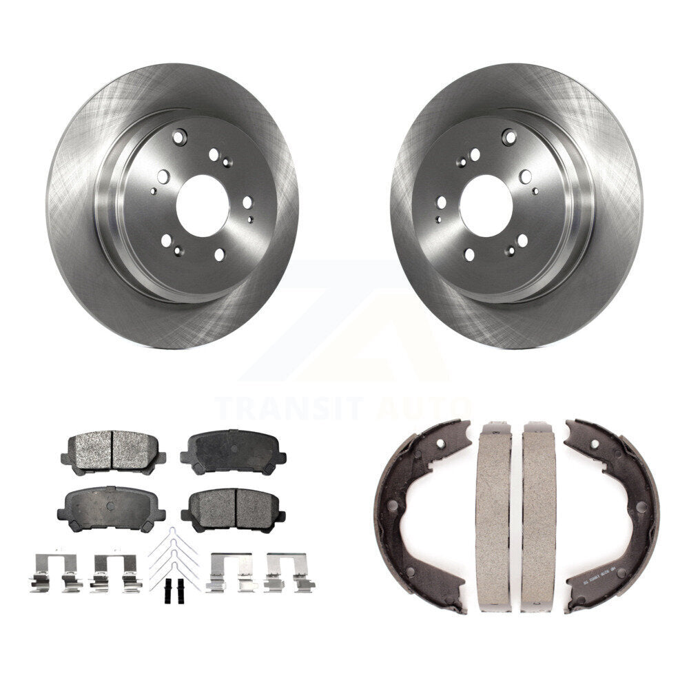 Kit de chaussures de stationnement à plaquettes semi-métalliques, Rotors à disque arrière, pour Honda Pilot Acura MDX