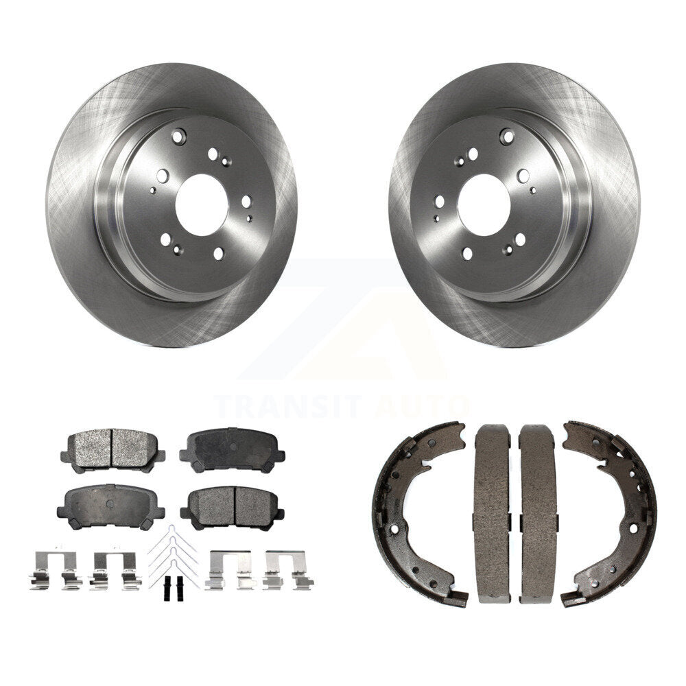 Kit de plaquettes semi-métalliques et de chaussures de stationnement pour disques arrière, pour Honda Odyssey 11-17