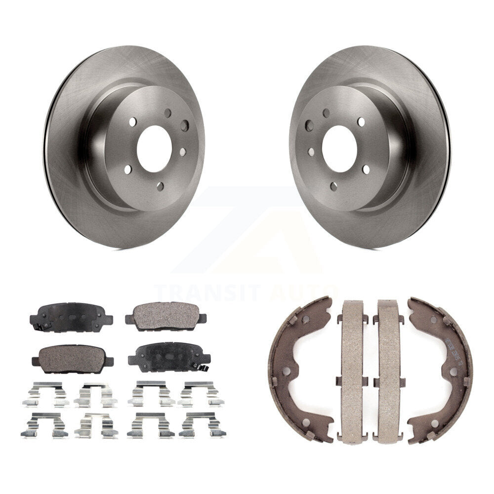 Kit de chaussures de stationnement à plaquettes semi-métalliques, Rotors à disque arrière, pour INFINITI Nissan Maxim