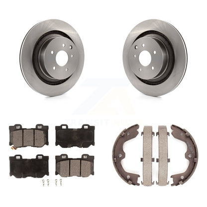 Kit de chaussures de stationnement à plaquettes semi-métalliques, Rotors à disque arrière, pour INFINITI G37 Nissan Z