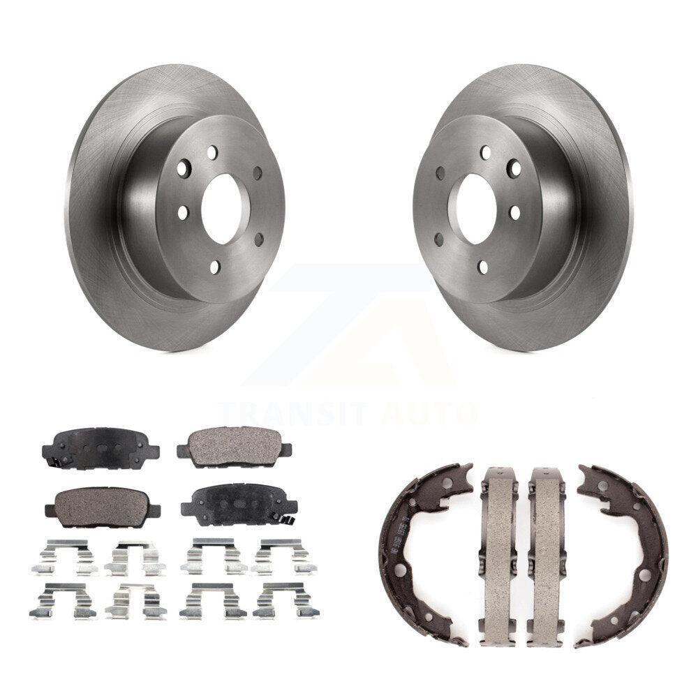 Kit de plaquettes semi-métalliques et de chaussures de stationnement pour rotors de disque arrière, pour Nissan Sentra Juk