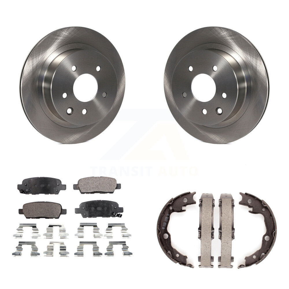 Kit de chaussures de stationnement à plaquettes semi-métalliques, Rotors à disque arrière, pour Nissan Rogue LEAF Juk