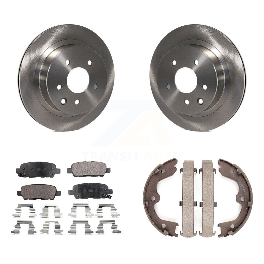 Kit de plaquettes semi-métalliques et de chaussures de stationnement pour rotors de disque arrière, pour INFINITI G35 Nissan