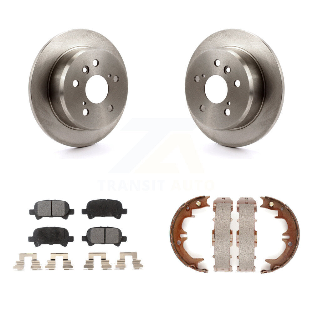Kit de plaquettes semi-métalliques et de chaussures de stationnement pour rotors de disque arrière, pour Toyota Camry Solara