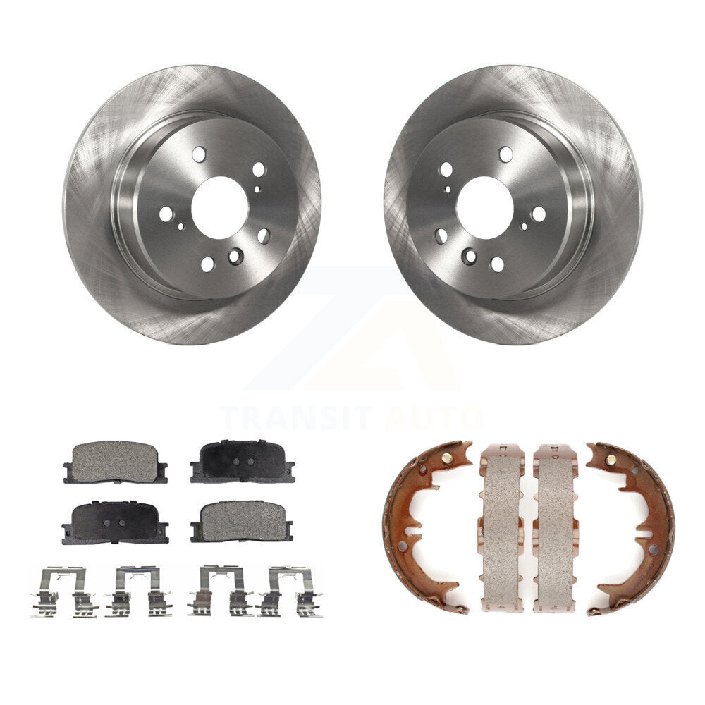 Kit de chaussures de stationnement à plaquettes semi-métalliques, Rotors à disque arrière, pour Toyota Highlander AWD
