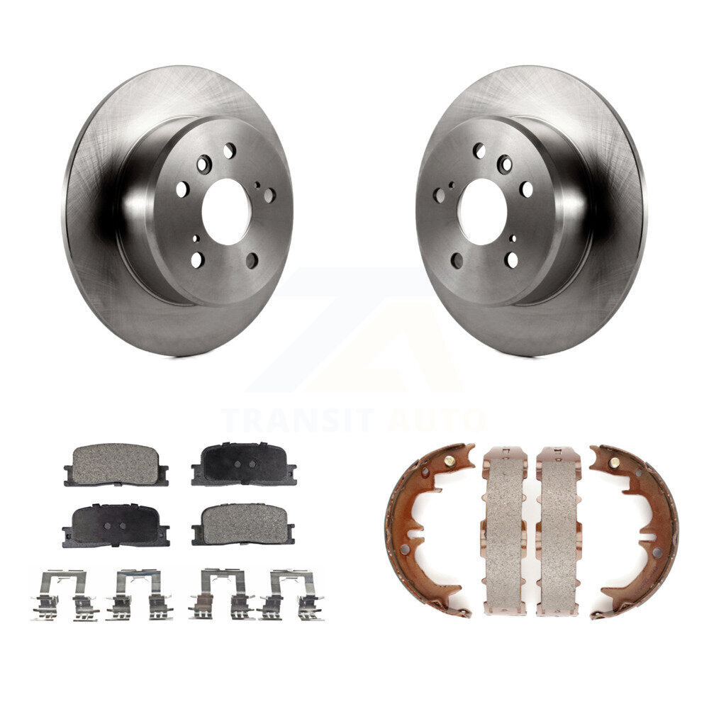 Kit de chaussures de stationnement à plaquettes semi-métalliques, Rotors à disque arrière, pour Toyota Highlander FWD