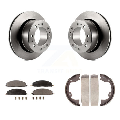 Kit de plaquettes semi-métalliques et de chaussures de stationnement pour Rotors à disque arrière, pour Ram 3500 2500 150