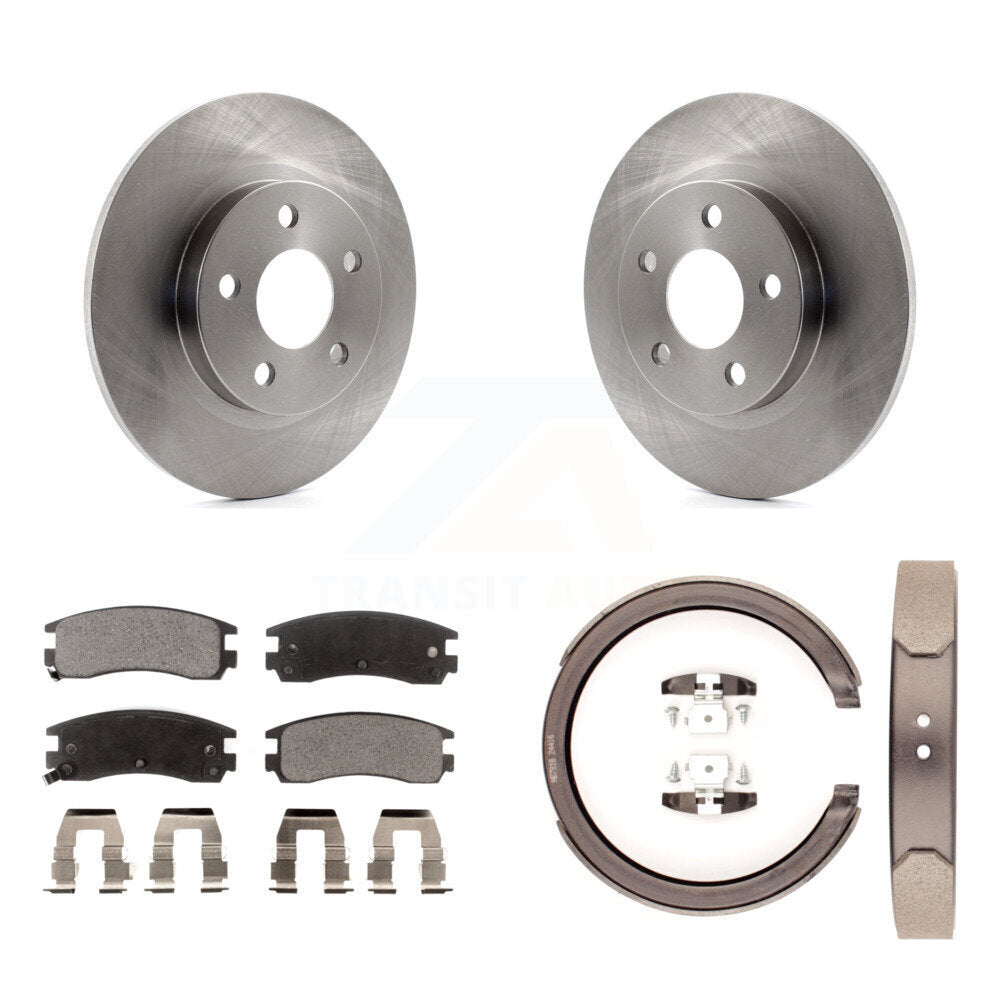 Kit de patins de frein de stationnement, Rotors à disque arrière, plaquettes semi-métalliques, pour Cadillac DeVill