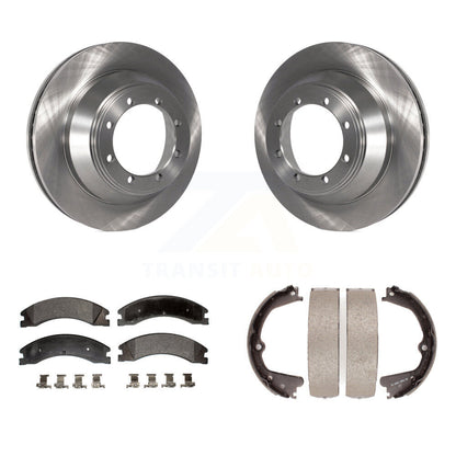 Kit de chaussures de stationnement avec plaquettes semi-métalliques, Rotors à disque arrière, pour Ford E-450 Super Duty