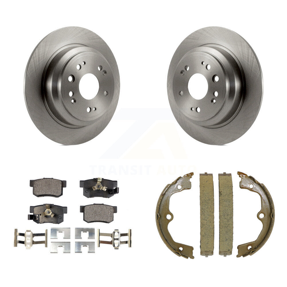Kit de chaussures de stationnement avec plaquettes semi-métalliques, Rotors à disque arrière, pour Honda Accord Crosstou