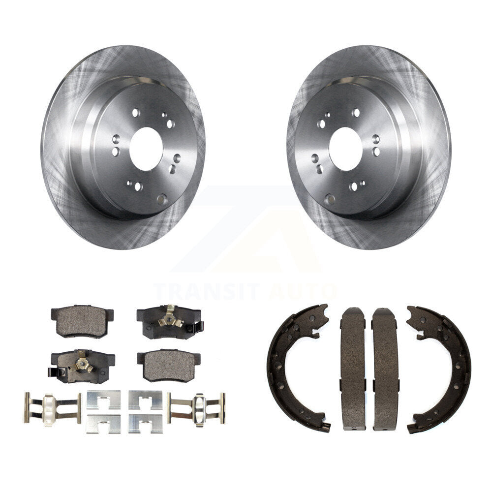 Kit de plaquettes semi-métalliques et de chaussures de stationnement pour disques arrière, Rotors, pour Honda CR-2005 – 2006