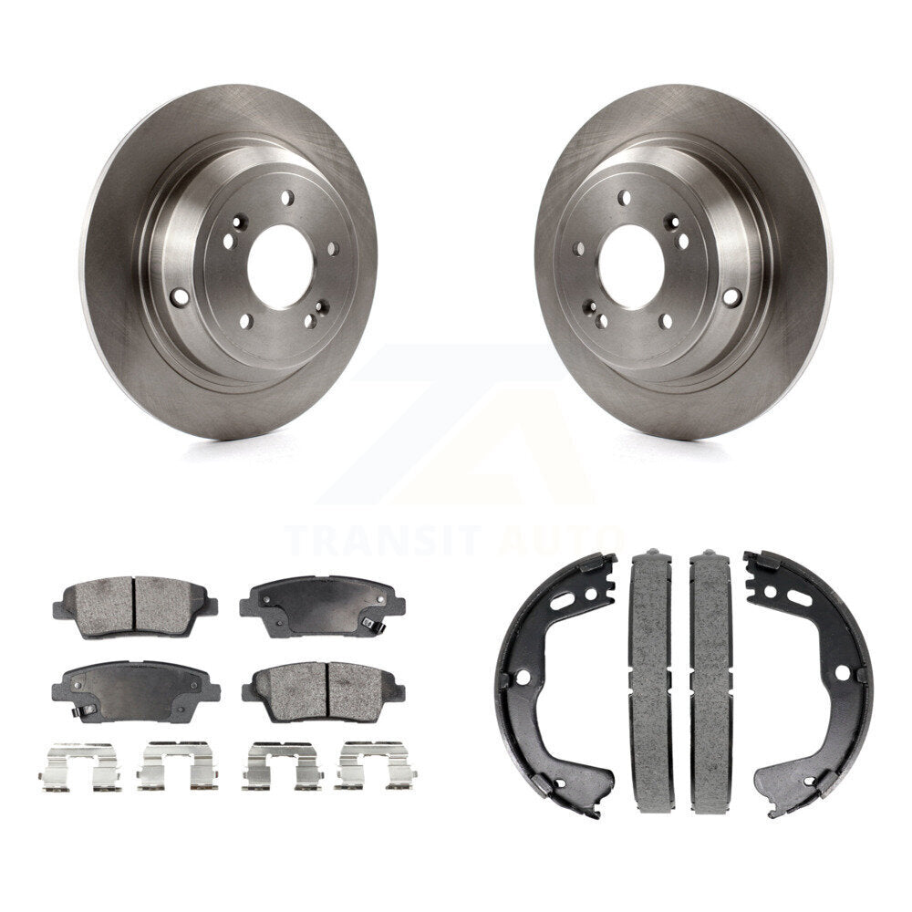 Kit de plaquettes semi-métalliques et de chaussures de stationnement, Rotors à disque arrière, pour Hyundai Genesis G80