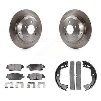 Kit de plaquettes semi-métalliques et de chaussures de stationnement, Rotors à disque arrière, pour Hyundai Genesis G80